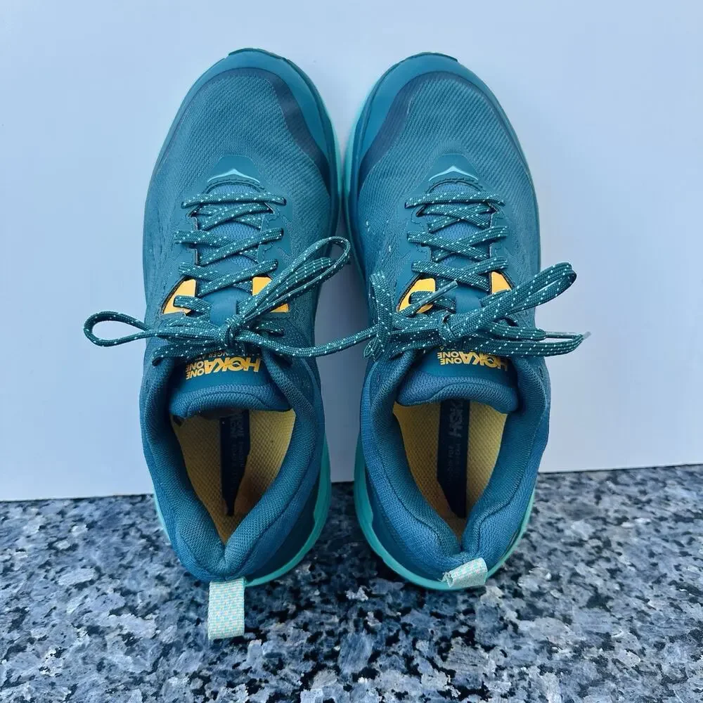 Hoka One Challenger ATR 6 Shoes Womens SZ 9.5 D Green Running Sneakers Deep Teal